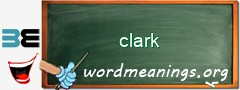 WordMeaning blackboard for clark